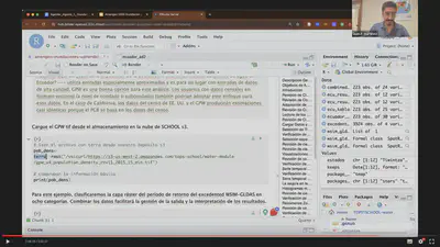 Video presentation of the RStudio environment used for the workshop.