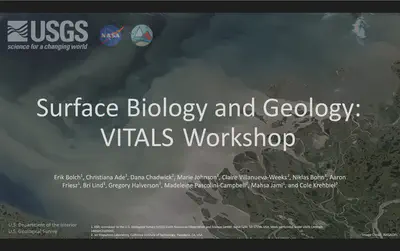 Cover slide from the SBG Workshop