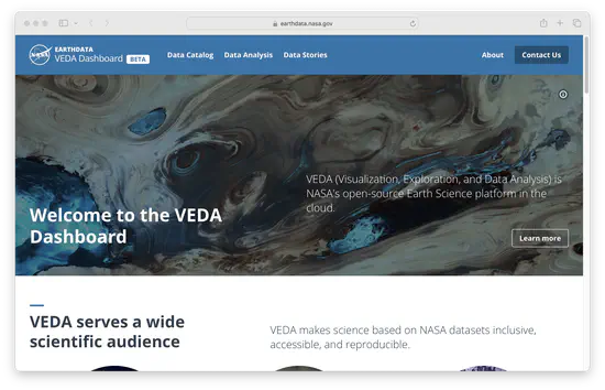Collaborating with Development Seed to deliver cyberinfrastructure for NASA VEDA