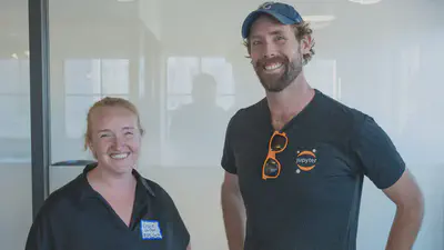 Kirstie Whitaker and Chris Holdgraf discussing the partnership at Berkeley on October 16, 2025