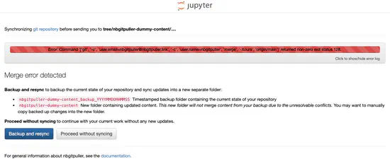 Better sharing UX with nbgitpuller and contextual error handling