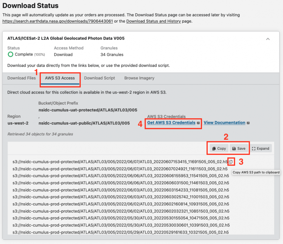 Scrnshot-S3links+credentials