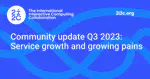 Community update Q3 2023: Service growth and growing pains