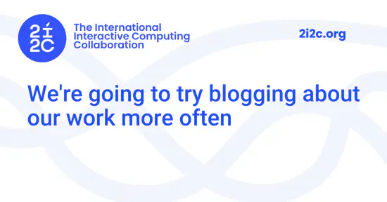 We're going to try blogging about our work more often